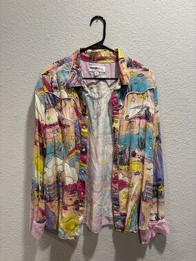 Wrangler X Barbie Graphic Button-Up Shirt Jacket